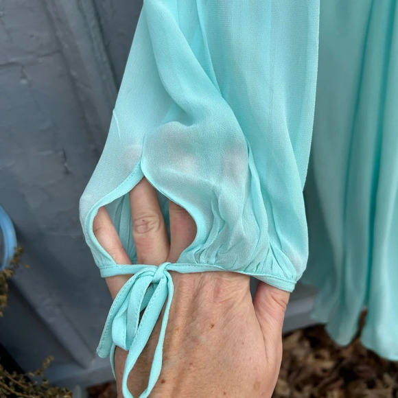 Maje Rutabaga Menthe Chiffon Maxi dress, size “2”  (6/8 fits large) - Picture 11 of 14